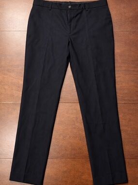 Burberry London Black Dress Pants Wool Blend 48R (32R) Tailored Fit